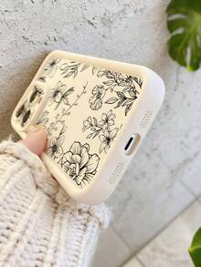 Floral Painted Textured Thick Anti-Drop Protective Phone Case Compatible With IPhone 17pro/17Air /17/17promax16/11/16pro/16plus/16promax/16e/15Promax/13/14/12/XS/XR/7G/8P, Compatible With Samsung Galaxy A07/A17/ S26/S26PLUS/S26 UltraS25/S25PLUS/S25 Ultra/A16/A36/A26/A56/A50/A12/A32/A52/A72/A51/A21S/A13/A14/S24/S24PLUS/S24Ultra,S22/A52/A53/A54/A55S23 - Multicolor - View 3