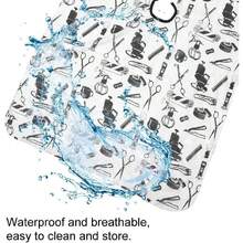 Bata Peluqueria, Capas para el cabello capa de peluquero profesional cubierta de capa barberia para corte de pelo capa de peluquería ajustable para estilistas y peluqueros,41148997 - B - Ver 2