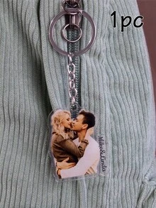 LICVIC Custom Photo Keychain, Personalized Acrylic Key Chain, Customized Bag Charm, Customizable Picture Keychain, Birthday, Anniversary, Valentine's Day - Multicolor - View 11