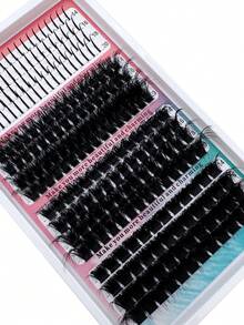 320pcs/312pcs/240pcs 4 Styles Manga Lash Clusters Spike Lashes Individual Lash Clusters,Spikes+120D+160D+200D/Spikes+60D+80D+100D/Spikes+40D+60D+80D Multi-Type Natural Look, 6-21mm Mixed Length,Cat Eye Dramatic Wet Eyelashes Reusable Individual Segmented False Eyelashes Wispy&Ultra Soft DIY Eyelash Extension At Home - DD - 查看 7
