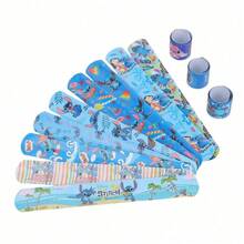 Disney 6/12/24pcs/Set Blue Cartoon Stitch Themed Elastic Bracelets, Cute Stitch Pattern, Suitable As Birthday Gift, Party Favor, And Classroom Reward - Multicolor - View 6