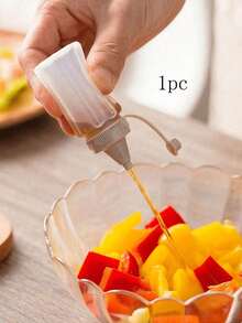 1个带搅拌球的易倾倒式煎饼面糊分配器，适用于纸杯蛋糕、松饼和煎饼，带刻度的厨房工具，手动面糊搅拌瓶，面糊分配器，奶油混合分配器 - 彩色 - 查看 14