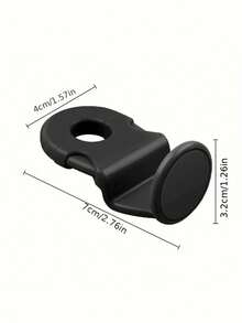 4pcs Universal Car Seat Back Hooks, Durable ABS Material, Car Storage Hanging Hooks, Suitable For Backseat, Bag Hooks, Car Interior Decor Accessories, Fit For All Vehicle Models - A - View 3