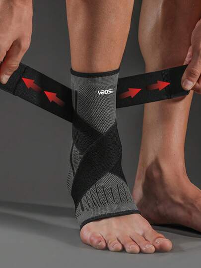 Tobillera con estabilizador ajustable, manguito de compresión para el tobillo para mujeres y hombres, rodillera para alivio del dolor, para tobillos esguinzados, fascitis plantar, soporte para el tobillo para correr, senderismo, fitness, deportes al aire libre, equipo de entrenamiento, accesorios de gimnasio