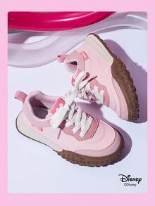 Disney 1 双儿童运动鞋，适合日常穿着、节日、运动、户外活动，舒适、防滑、耐用、透气（男童运动鞋、男童滑板鞋、儿童运动鞋、女童运动鞋、女童滑板鞋） - 粉色 - 查看 6