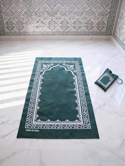 Portable Prayer Mat, Soft Washable Prayer Rug, Ideal For Religious Worship And Daily Prayer, Provides A Clean And Comfortable Prayer Space For Worship Activities, Suitable For Daily Prayer And Travel Prayer, Suitable For Religious Festivals