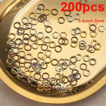 200Pcs Multi-Size Jump Rings Single Open Loop Connector Rings For Jewelry Making DIY Bracelets Necklaces Accessories - Multicolor - View 19