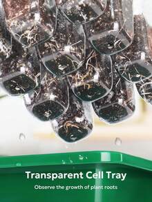 12/6 Compartment Mini Greenhouse Seed Starter Tray Set, Plastic Propagation Trays With Vents And Lids To Control Humidity, Suitable For Vegetable, Fruit And Herb Planting, No Electricity Required - Multicolor - View 6