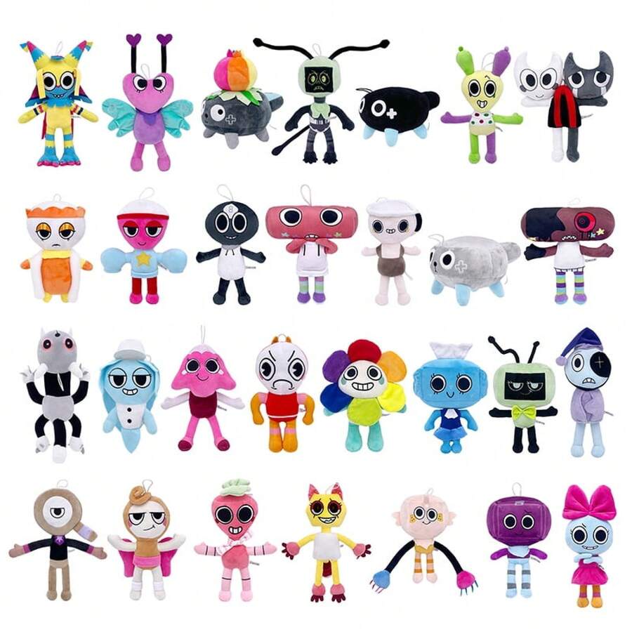 Dandy's World Plush Set: Game Character Stuffed Toy Pillow For Fans 5pc - 5件 - 查看 1