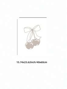 1/3件套无框米色蝴蝶结印花三联画，学院风装饰棕褐色俏皮海报，Y2K幸运女孩综合症大学公寓装饰，少女风卧室、宿舍、客厅装饰，趣味海报，墙面装饰画，复古装饰，大学宿舍必备 - 米色蝴蝶結 - 查看 21