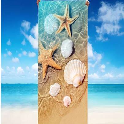 1条土耳其沙滩巾，尺寸55.1英寸*27.6英寸，防沙、速干、超强吸水且轻便，可用作沙滩巾或泳池巾，是海滩、旅行、邮轮、健身房、游泳池的必备品。