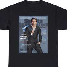 Lionels Messis Argentina Soccer World Cup Sports Illustrated Tee Shirt - 黑色 - 查看 1
