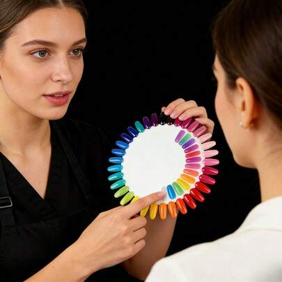 1个花朵激光极光水晶透明磁性美甲展示架，适用于美甲培训、美甲印花、亚克力美甲展示