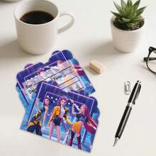 Anime Movie K-Pop Cool Girl Hunter Birthday Party Invitation Mini Greeting Card Single Page Type Baby Shower Birthday Party - Multicolor - View 5