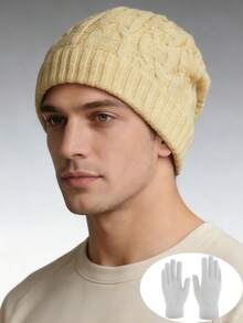 1pc Or 2pcs Unisex Thick Fleece Lined Slouchy Beanie, Fashion Warm Ear Protection Hat, Suitable For Daily Wear, Skating, Skiing In Autumn/Winter - Multicolor - View 12