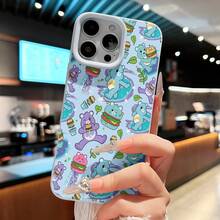 Estuche para teléfono Care Bear Burger Fun compatible con  17,  16 Pro Max,  15 Pro Max,  13 y  12 Hecho de material TPU, bordes rectos clásicos, estilo premium que brinda protección contra golpes y caídas Un gran regalo para familiares, amigos, seres queridos, novios, novias y aniversarios - Azul - Ver 6
