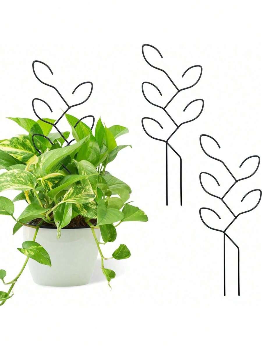 2件套户外植物攀爬架，盆栽植物支架，创意花卉支撑架，藤蔓支撑架，植物花卉支架 - 多色 - 查看 1