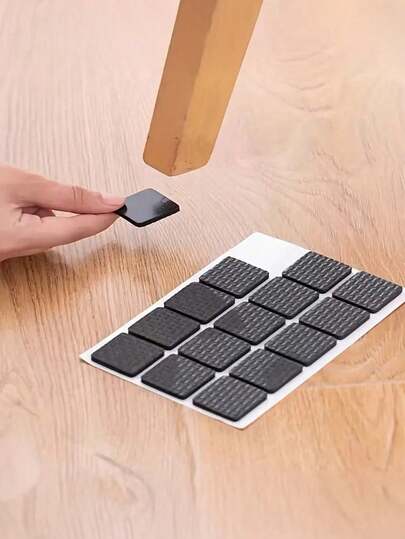 30/15 Piezas Almohadillas antideslizantes para muebles, Almohadillas autoadhesivas para muebles - Recortables para protectores de piso antiarañazos para pisos de madera dura, Almohadillas antideslizantes duraderas para sillas, mesas, electrodomésticos - Evita daños y protección del piso, Protectores de piso para patas de silla