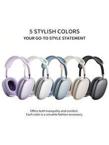 REMAX Bluetooth 5.4 Headphones, High-Resolution Audio, Long Battery Life, Lightweight & Comfortable, Misty Purple - Mist Purple - View 2
