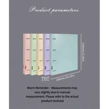 1 bìa đựng tài liệu khổ A4 nhiều màu, mờ, 4 vòng ghim, 11 lỗ, phù hợp với bìa đựng tài liệu rời. - 1 cái - Xem 4