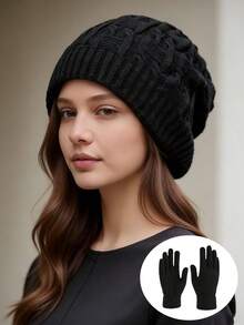 1pc Or 2pcs Unisex Thick Thermal Lined Slouchy Beanie, Fashion Winter Hat, Warm Ear Protection, Suitable For Daily Wear, Skating, Skiing, Autumn/Winter - Multicolor - View 14