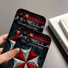 Logotipo de Umbrella Corporation con circuitos digitales y eslogan. Esta elegante funda para teléfono es compatible con Samsung, Apple, OPPO, , etc. Fabricada en TPU flexible, resistente a golpes y arañazos, ofrece una excelente protección contra caídas y un agarre cómodo. Es un regalo ideal para familiares, amigos y seres queridos, y una opción perfecta para festivales, San Valentín, artículos de , fundas para iPhone y fundas negras para teléfono. - Negro - Ver 8