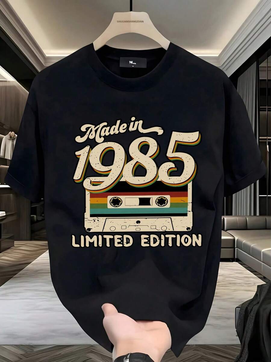 Men T-Shirts - 黑色 - 查看 1