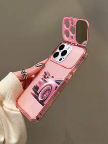 1件 粉色跑車後照鏡支架 TPU 手機殼，適用於 iPhone X XR XS Max 11 12 13 13 Pro 13 Pro Max 14 Pro Max 15 15 Pro 15 Plus 15 Pro Max 16 16 Pro 16 Plus 16 Pro Max 17 17 Pro 17 Pro Max 18 Pro 18 Pro Max - 粉色 - 查看 6