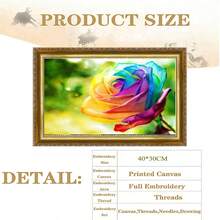 LaoJieYuan 2026 Kit de cusut cruce DIY în stil nou, flori decorative - cadoul perfect pentru decorarea casei lucrate manual, kit DIY pentru artizanat, kit de broderie brodată, kituri de cusut cruce, kit de croșetat, kit de ace de perforat, accesorii de cusut, kit de cusut, ață de brodat, kit de artizanat, materiale de cusut, modele de cusut, consumabile pentru croșetat, kit de broderie, model de cusut pentru începători. - Trebuie să brodezi singur, nu include ramă - Vizualizare 8