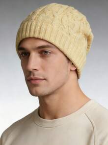 1pc Or 2pcs Unisex Thick Fleece Lined Slouchy Beanie, Fashion Warm Ear Protection Hat, Suitable For Daily Wear, Skating, Skiing In Autumn/Winter - Multicolor - View 11