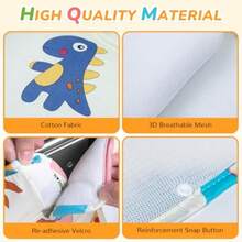 FEISIKE - Cojín de columpio para bebé para exteriores compatible con asiento de respaldo alto resistente para niños pequeños de 1 a 3 años desmontable y lavable columpio no incluido - como en la foto - Ver 5