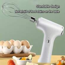 Handheld Electric Mini Low-Power Mixer, Egg Beater, Cream Baking And Kneading Machine, Cream And Egg White Whipping, Lightweight And Compact, Upright Design, Suitable For Baking And Cooking - Multicolor - View 11