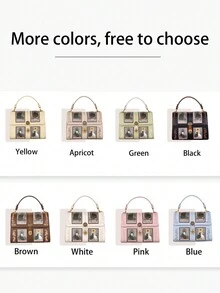 2026新款高端时尚女士手提包，复古Y2K奢华塔罗牌波士顿枕形包，精致工艺可爱猫咪图案医生包，粉紫色独特造型大容量圆形包，街头风小众设计女士托特单肩斜挎包 - 彩色 - 查看 5