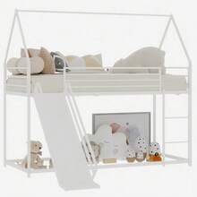 Kids Bed Frames, Headboards & Footboards - White + Iron + Bedroom - View 8