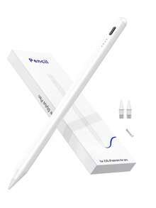 90mAh styluspenna med anti-beröringsfunktion och lutningsavkänning, kompatibel med iPad 10 (10,9 tum, 2022), iPad Air 4/5/6/M4, iPad A16 (11 tum, 2025), iPad Air 11/13 tum (M3/M2), iPad Pro 11/12,9 tum - vit - Vitt - Visa 2