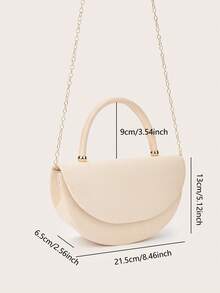 Elegant Patent Leather Women's Handbag, Minimalist Clutch Bag With Chain, Lightweight Luxury Handbag For Parties/Evenings, Perfect Birthday Gift For A Girlfriend, Suitable For Parties - 藍色 - 查看 8