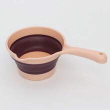 1pc Foldable Silicone Water Ladle, Kitchen Hanging Scoop, Space-Saving, Heat Resistant - Multicolor - View 8