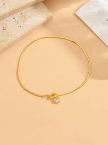 1pc Bubble Snake Bone Bracelet For Women, Minimalist, Sweet, Cute, Delicate, Niche, High-End, Versatile, Girly - Simple and Versatile Bracelet - View 8