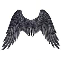Non-Woven Fabric 3D Angel Wings Festive Party Angel Wings Suitable For Men And Women Decorative Wings Halloween Theme Party Cosplay Costume Accessories - Black - View 1