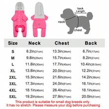 Winddichter Hunde-Regenmantel/Parka, Hunde-Kapuzen-Hosenträger-Hut, 4-Bein reflektierende gestreifte Hunde-Regenjacke, transparenter winddichter Hunde-Regen- und Schneeanzug, geeignet für große, mittlere und kleine Hunde - Verschiedenfarbig - Übersicht 2