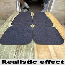 4PCS/2pcs Black Leopard Print Car Floor Mats, Suitable For All Car Models, All-Season Floor Mats, With A Non-Slip Base, Easy-To-Clean Car Interior Accessory. - Floor Mats - View 6