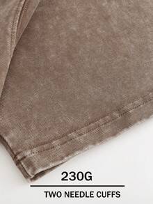 Disney-Licensed Men's Cotton T-Shirt For The 2026 Family Holiday. Featuring A Stitch Motif, Washed Crew Neck, Soft And Comfortable Feel, Easy Care And Suitable For Various Occasions Such As Holidays, Everyday Life And Commuting – Full Of Festive Spirit. - 咖啡棕 - 查看 3