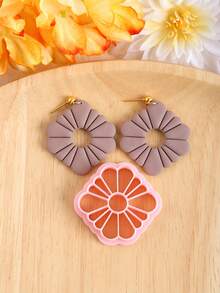 Boho Tropical Plants Polymer Clay Cutters, Plants Shape Clay Cutters For DIY Jewelry Making And Earring Making, Plastic Jewelry Design Earring Mold, No Power Supply Needed - Clay Cutters - View 15