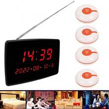 mesa de restaurantede localizador de Restaurante con 20 localizadores de Llamada inalámbrica de distanciamiento Social Timbre de Espera de Restaurante de Largo Alcance para la Iesia la #1 - como en la foto - Ver 6