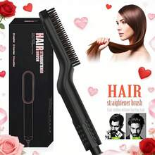 CGECGE A Versatile Straightening Comb! Suitable For Straight Hair And Long Beards, It Heats Up In 30 Seconds And Has Two Temperature Settings. It Can Be Used For Straightening Hair. A Great Gift For Your Loved One. - Black - View 2