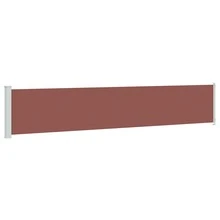 vidaXL Side Awning Extendable 117x600 Cm Brown - A - Visualizzare 3