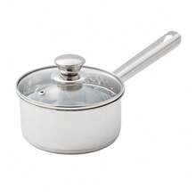 Durable Stainless Steel Saucepan With Straining Lid For Easy Cooking And Serving - Default - View 11