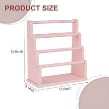 Emfogo Bracelet Holder, 4 Tier Bracelet Organizer Storage For Bracelets Bangles Watch Scrunchies, Rustic Wood Jewelry Organizer Display For Home, Vendors, Craft Shows And Store(Pink) - Hồng - Xem 8