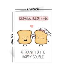 1 Pc Wedding Card, Congratulations Card, Toast, Happy Couple (Including Envelope), Small Business Supplies, Thank You Card, Birthday Gift, Card, Unusual Items, Gift Card - Single Piece - View 3
