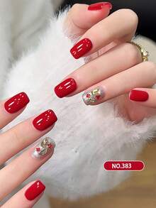 2026新年红色指甲油凝胶，秋冬新款，樱桃酒红色，提亮肤色，沙龙专用 - 酒紅色 - 查看 5